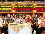 Gubernur NTT-Maskot PESONAS 2026