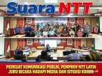Pemprov NTT-Latih-Juru Bicara-Hadapi Media-Situasi Krisis