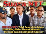 DPD KAI NTT-Tolak Seluruh Aduan Izhak Rihi-Bildad Thonak Menang-Sidang Etik Advokat